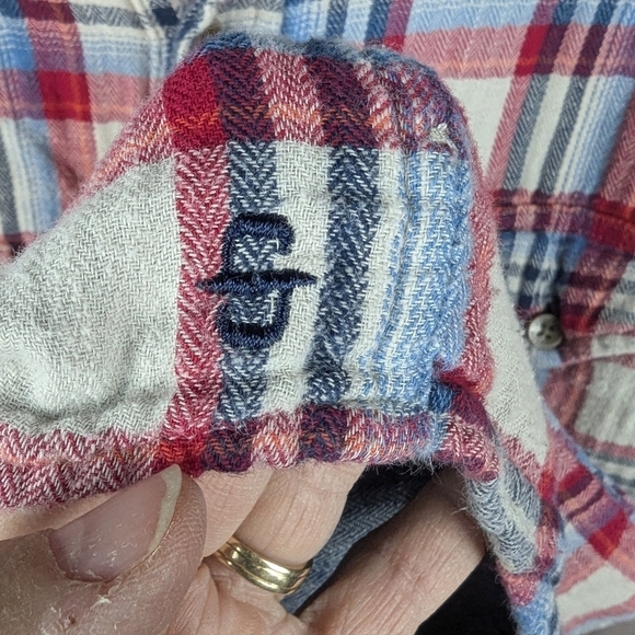 Stetson medium flannel button down with lining - Picture 8 of 11